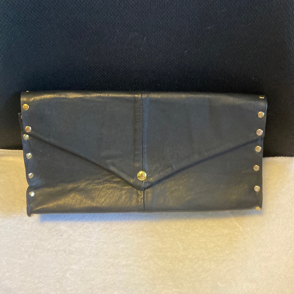 Artisan handmade leather clutch